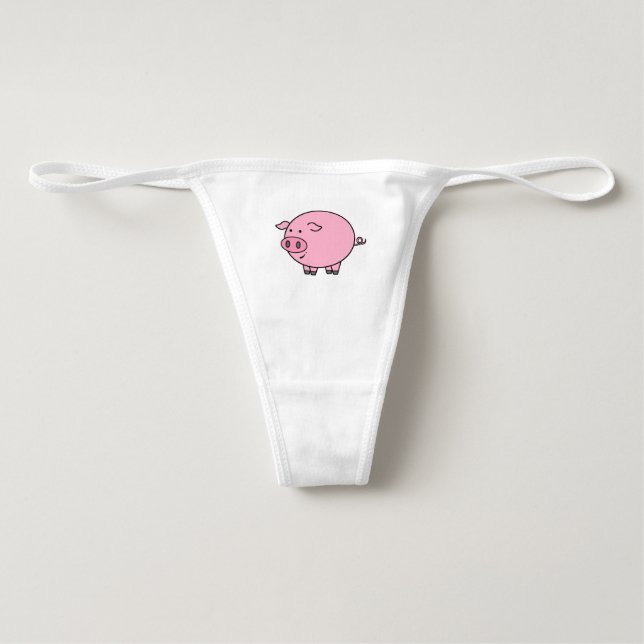 String Gros porc rose (Devant)