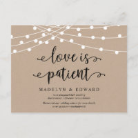 String-Lichter, Liebe ist geduldig, Hochzeit versc