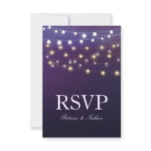 String Light Abend Wedding RSVP