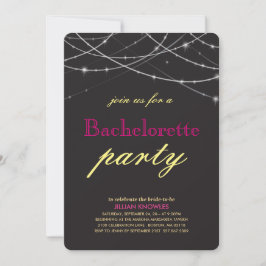 String Lights Bachelorette Einladung
