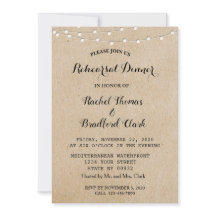 String Lights Hochzeit Probe Dinner Custom