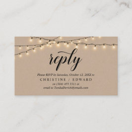 String Lights Kraft, Black Script, UAWG response Begleitkarte