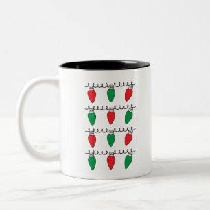 String Lights Zeichnend Weihnachts-Glühbirne Zeich Zweifarbige Tasse