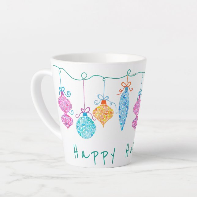 String Ornaments Latte Tasse (Linke Ecke)