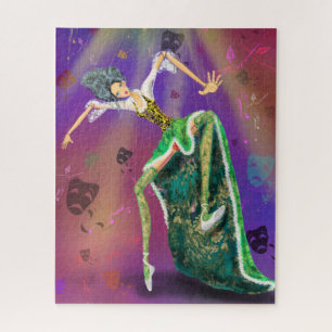 String-Puppen-Mädchen-Puzzle-Handpuppen-Theater