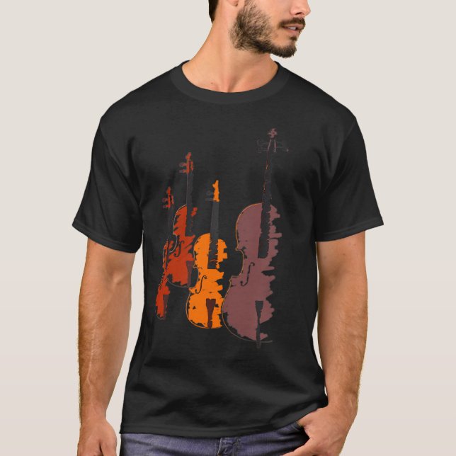 String Quartet TViolins Viola und Cello T-Shirt (Vorderseite)