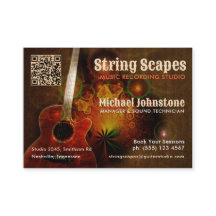 String Scapes Musikgitarre Art w/Calendar QR Code