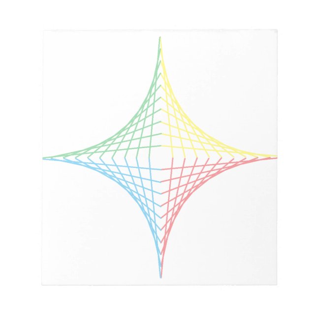 String Star Notizblock (Vorderseite)