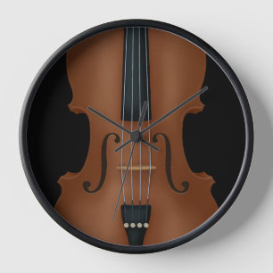 Stringinstrument Detail Viola Cello Uhr