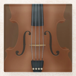 Stringinstrument Violine Viola Detail Glasuntersetzer