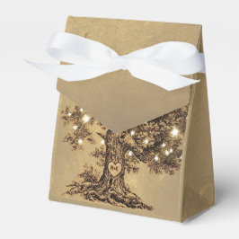 Stringleuchten alte rustikale Gastgeschenk Hochzei Geschenkschachtel