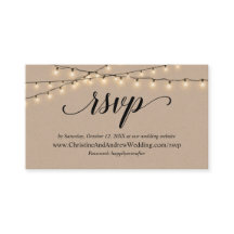 Strings Lights Kraft, UAWG response Umschließkarte