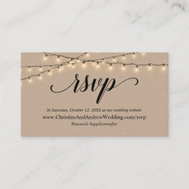 Strings Lights Kraft, UAWG response Umschließkarte Begleitkarte