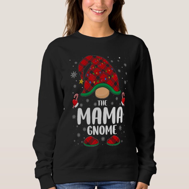 Strings of Lights Wraped Mama Gnomes   Sweatshirt (Vorderseite)
