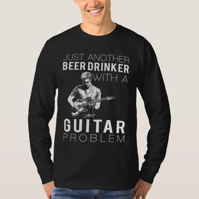 Strings & Sips: Nur noch ein Bier Drinker mit G T-Shirt (Vorderseite)
