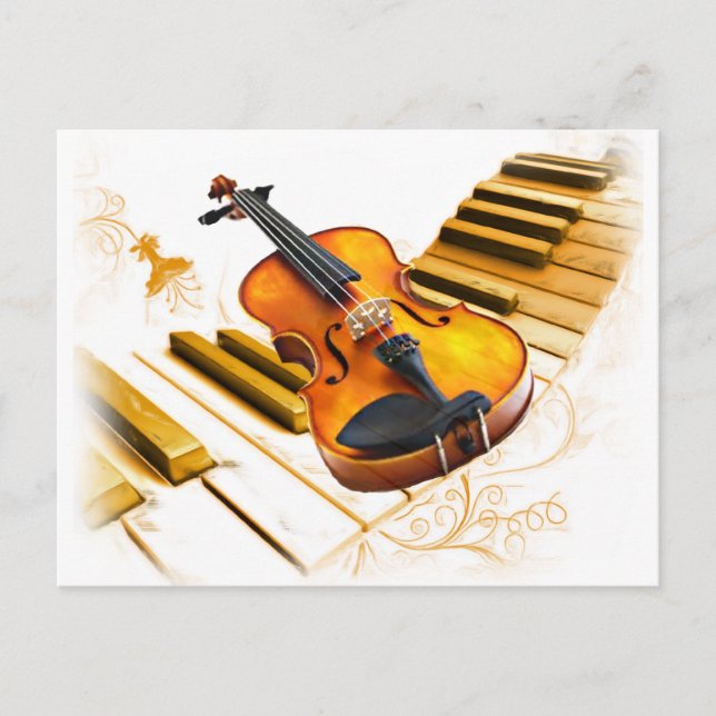 Strings und Keys_ Postkarte (Vorderseite)