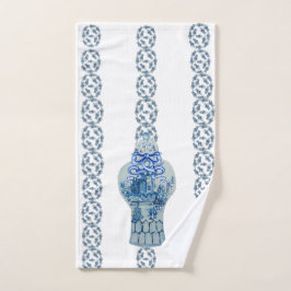 Strip Blue & White Ginger Jar Handtuch