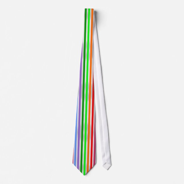 Strip Colorful Necktie Krawatte (Vorderseite)