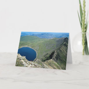 Strip Edge von Helvellyn, Lake District, England Karte