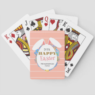 Strip Floral Simple Elegante Ostersonnige Familie Spielkarten
