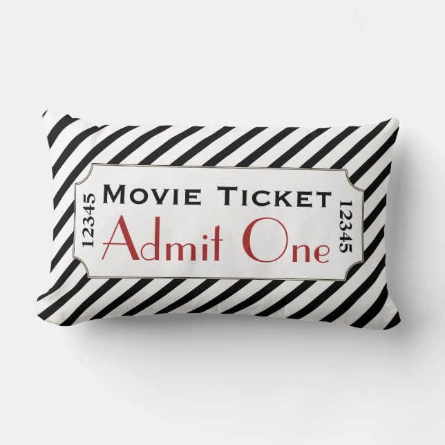 Strip Movie Ticket Kino Kissen (Vorderseite)