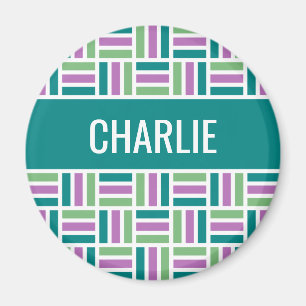 Strip Pattern individuelle Name Magnet