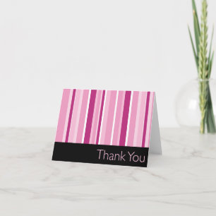 Strip Pink Vielen Dank Dankeskarte