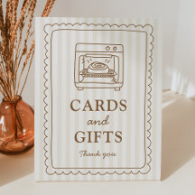 Stripe Bun in the Oven Cards and Gifts Sign