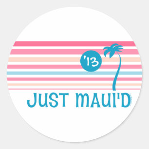 Stripe Just Maui'd Runder Aufkleber