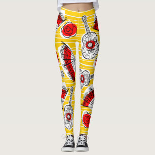 Stripe leggings espagnols