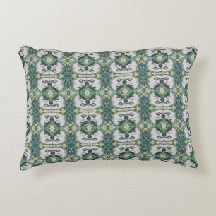 Stripe Muslim Lady Cream Green Muster   Dekokissen