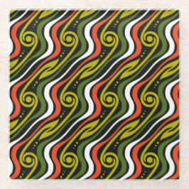 stripe pattern glasuntersetzer