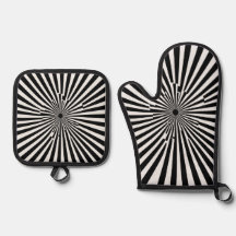 Stripe-Quilton-Wärmeschutz, Ofen-Mitt und Pot-Ho