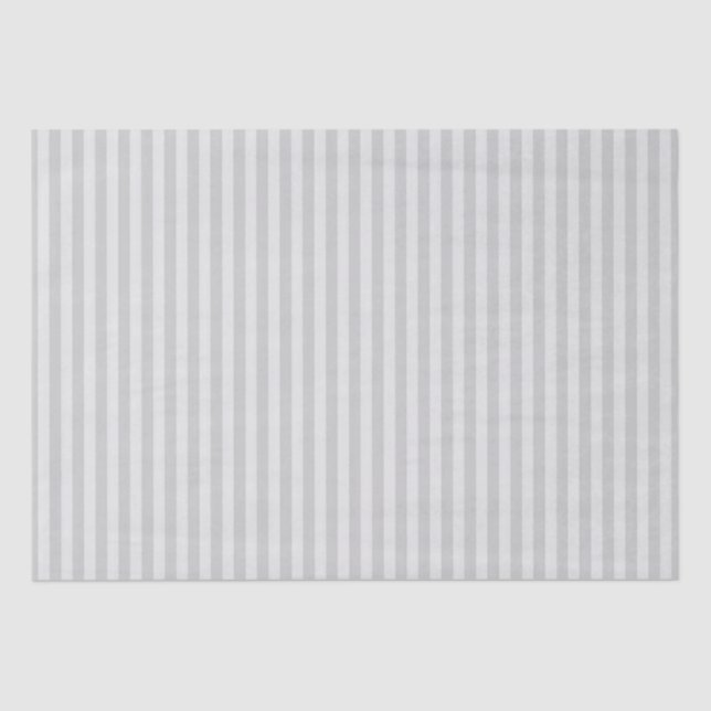 Stripe Shades of Gray Seidenpapier (Vorderseite)