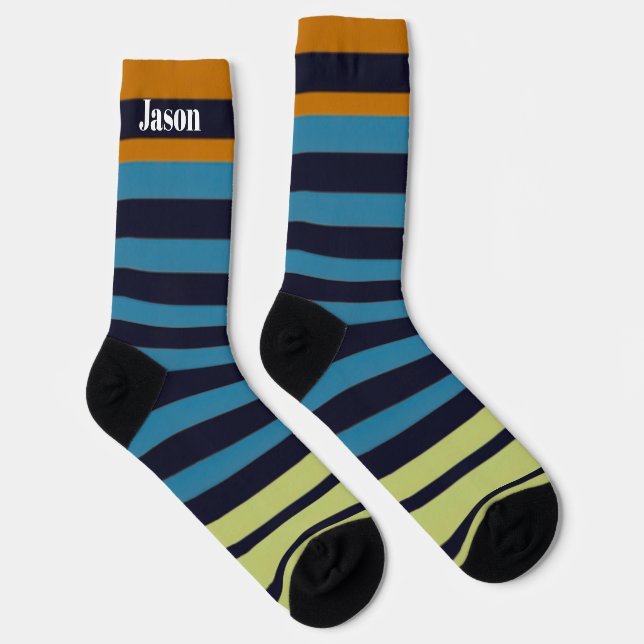 Stripe Socks for Dad Crew Socks Socken (Rechts)