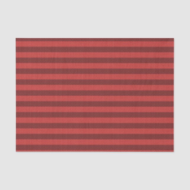 Stripe - Zwei-Tone-Urlaub in Rotem Burgund Seidenpapier (Vorderseite)