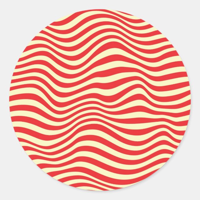 Striped background runder aufkleber (Vorderseite)