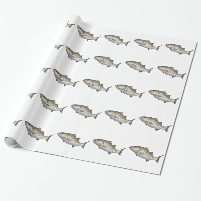 STRIPED BASS GESCHENKPAPIER (Ungerollt)