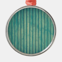 Striped Blue Lines Keramik Ornament