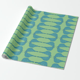 Striped Bluebird Geschenkpapier