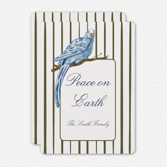 Striped Christmas Card Feiertagskarte (Von Creator hochgeladen)