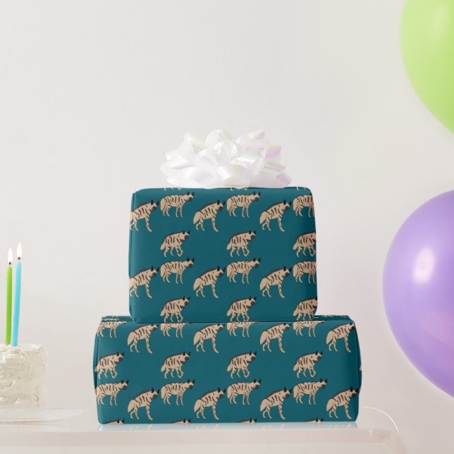Striped Hyenas Geschenkpapier (Partygeschenke)