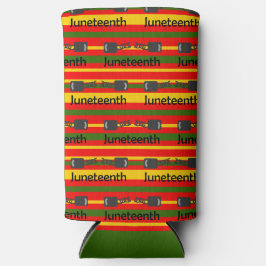 Striped Juneteenth Selters Dosenkühler