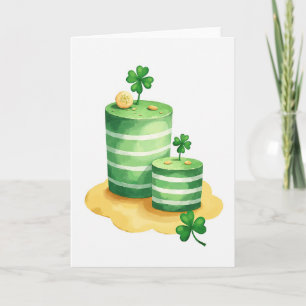 Striped Luck O Green Card Karte