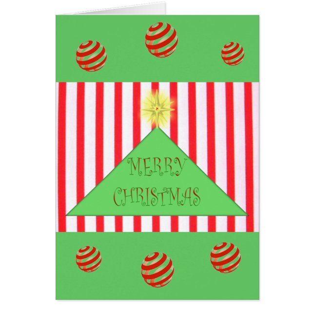 Striped Merry Christmas Tree (Vorne)