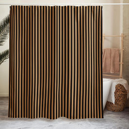 Striped Minimalist Black  Duschvorhang