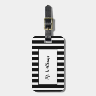Striped Mr. Luggage Tag Gepäckanhänger