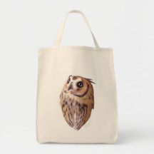 Striped owl  ショッピングトート