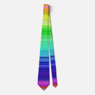 Striped Rainbow Background Gradient Krawatte