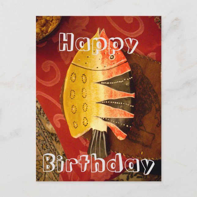 Striped Sensation Tiger Barb Fish Art Print Postkarte (Vorderseite)